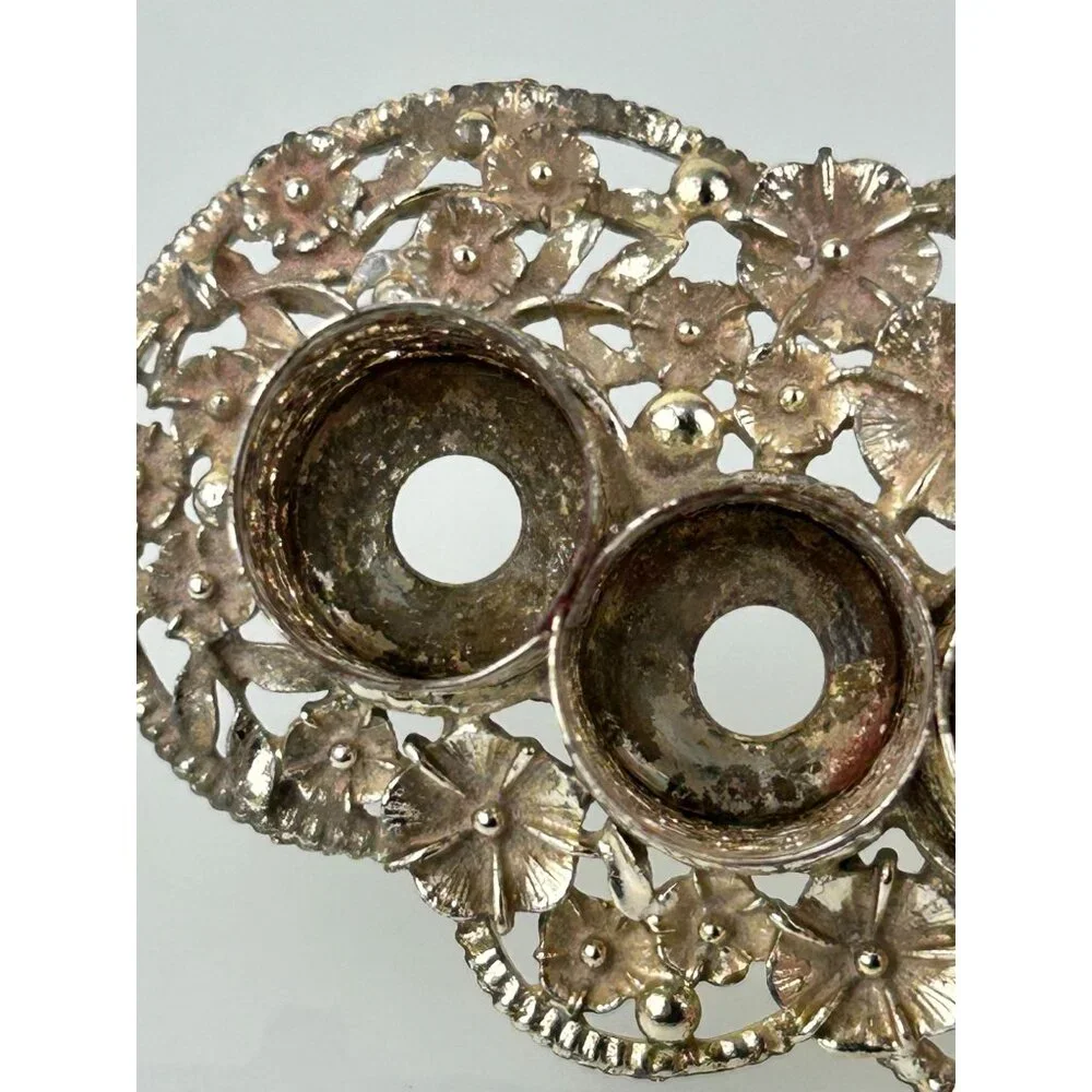 VTG Sam Fink Lipstick Holder Vanity Gold Hollywood Regency 1950s Ormolu Metal